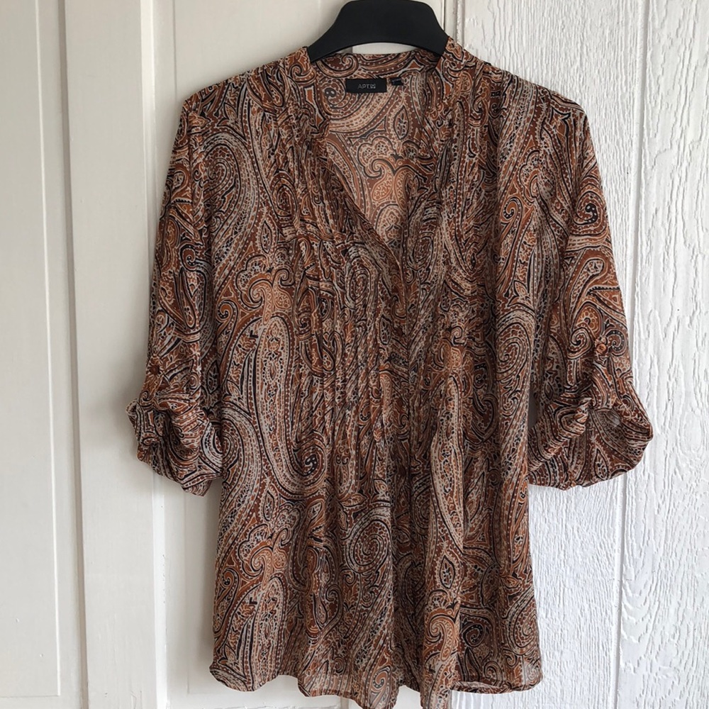 Paisley printed blouse